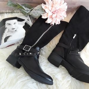 (CIRCUS SAM EDELMAN) Studded Black Boots NEW 6